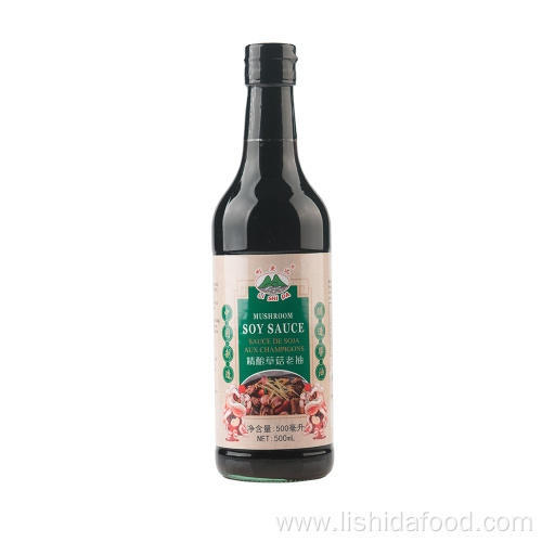 500ml Glass Bottle Mushroom Dark Soy Sauce